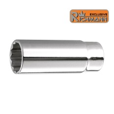 Douille longue 11mm 12 pans 1/2", Chrome-Vanadium, L75 mm RICHMANN C5141