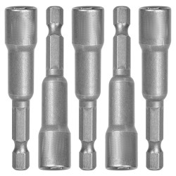 Lot 5 Douilles LONGUES aimantée 10mm pour visseuse embouts 1/4" RICHMANN C2478