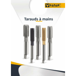 Jeu de 2 tarauds à main FANAR® PAS A GAUCHE HSS M12 x 1  DIN-2181/2 LH pas FIN