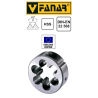 Filière à main FANAR® HSS pas fin M6 x 0,5 - Pour cage Ø 20 mm DIN22568