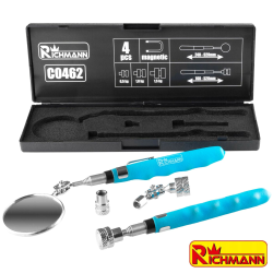 Coffret aimant miroir télescopique magnétique embout de 0,5 a 1,5 KG RICHMANN 