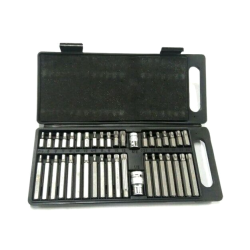 Coffret 40 embouts TORX BTR XZN SPLINE 12 pans Acier S2 Professionnel ROCKFORCE