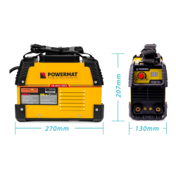 Poste à souder à l'arc inverter 300A MMA POWERMAT PM-MMA-300ST avec accessoires