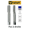 Jeu de 2 tarauds à main FANAR® HSS M8 x 1 DIN-2181/2 PAS A DROITE