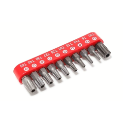 Jeu de 10 embouts 1/4" TORX...