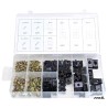 Assortiment de vis et cages agrafes U-clips de carrosserie 170 pcs ASTA A-TC017