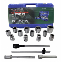 Coffret 3/4'' clé à cliquet douilles 6 pans 17 à 50 mm POIDS LOURD CAMION ENGINS