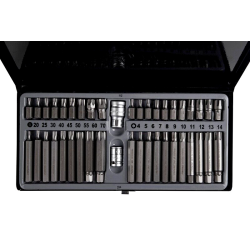 Coffret jeu d'embouts avec porte-embouts, 42pc TORX, RIBE S2 Pro FORSAGE F-4421C