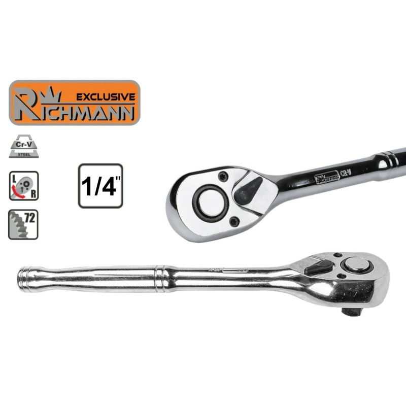 Clé à Cliquet 1/4" RICHMANN Qualité Professionnel 72 Dents MÉTAL RENFORCÉ C8420