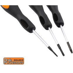 Jeu de 6 tournevis aimanté de précision TORX T5 T6 T7 T8 T9 T10 Chrome-Molybdène