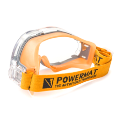 Lunette de protection polycarbonate incolore anti-éclaboussures POWERMAT PM0791