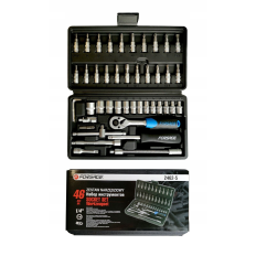 Coffret clé à cliquets 46 pièces 1/4'' jeu de douilles Cr-V FORSAGE F-2462-5