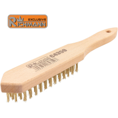 Brosse métallique de nettoyage ACIER manche BOIS longueur 290 mm RICHMANN C4359