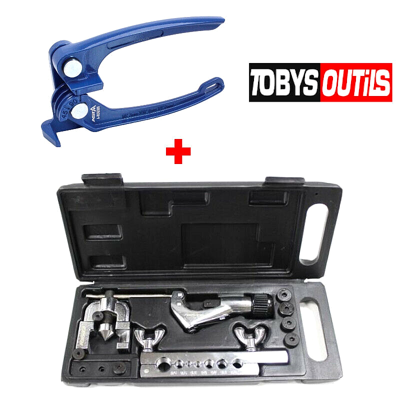 Coffret outils collet battu + cintreuse tuyauterie frein réfrigération gasoil 