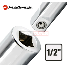 Embout sécurité M16 SPLINE XZN 12p sur douille carré 1/2" Acier S2 FORSAGE 