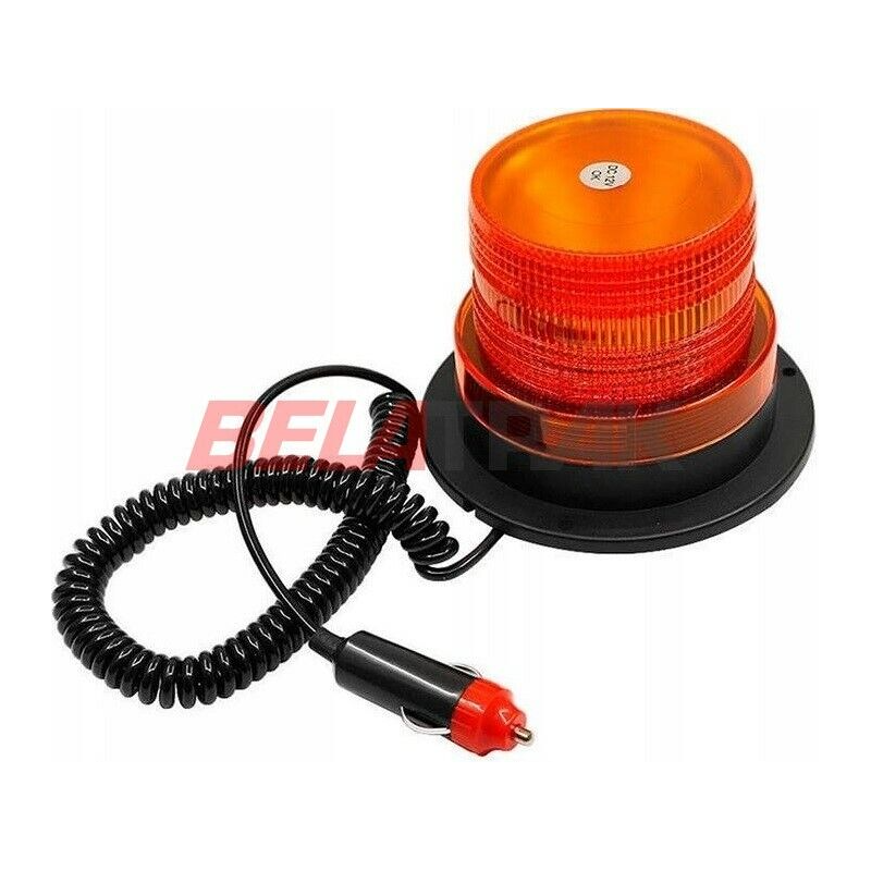 Gyrophare magnétique LED orange 12V - 24 V lumière stroboscopique Réf. AGH030-01