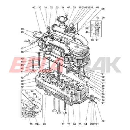 Jeu de 4 joints téflon de joint de culasse AVTO BELARUS MTZ