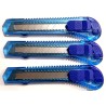 LOT de 3 Cutters lame 18 mm couleur bleu avec lame sécable Richmann C9110x3B