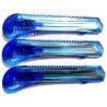 LOT de 3 Cutters lame 18 mm couleur bleu avec lame sécable Richmann C9110x3B