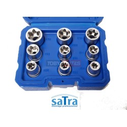 Jeu douilles E-Torx 1/2" E10 E11 E12 E14 E16 E18 E20 E22 E24 TORX SATRA S-SE912 